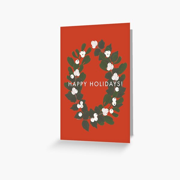 Happy Holidays! Wreath Greeting Card