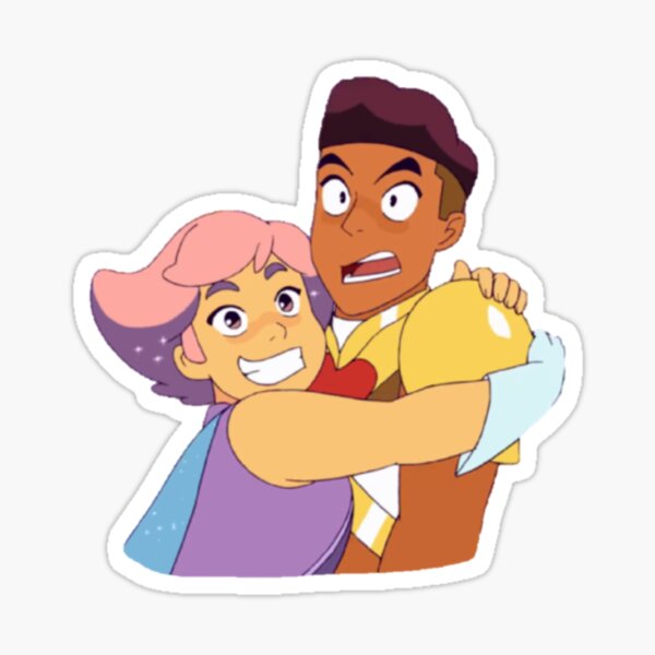 Glimmer & Bow Hug | She-Ra and the Princesses of Power Sticker