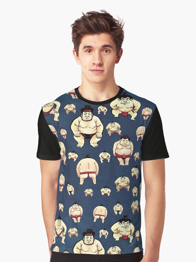 Thumbnail 1 of 5, Graphic T-Shirt, Sumo Time designed and sold by strangethingsA.