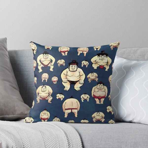 Sumo Time Throw Pillow