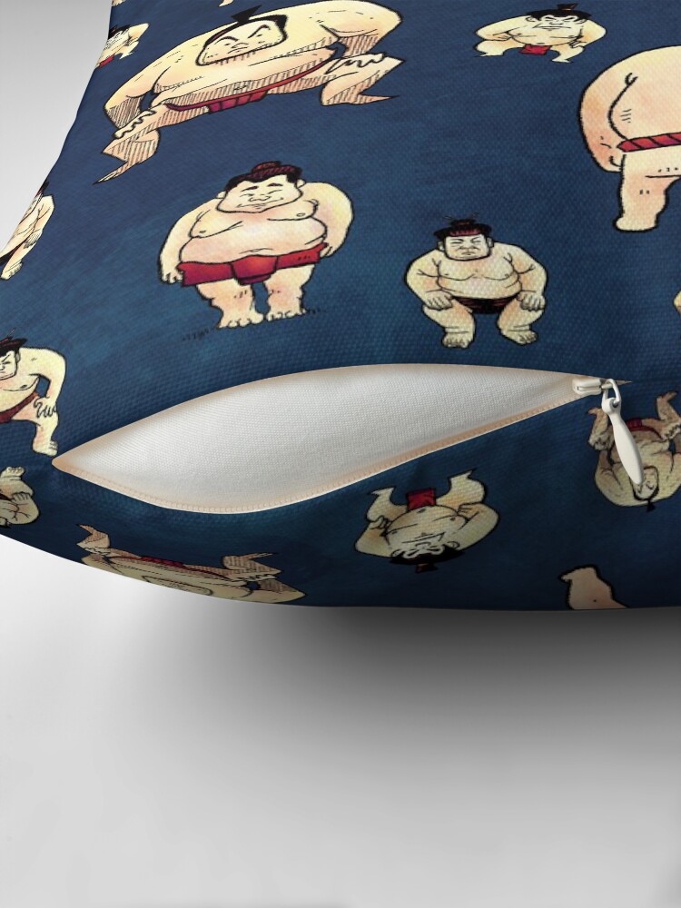 Thumbnail 2 of 4, Pillow, Sumo Time designed and sold by strangethingsA.