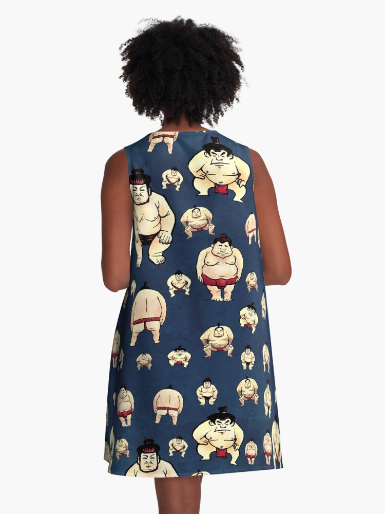 Thumbnail 3 of 4, A-Line Dress, Sumo Time designed and sold by strangethingsA.