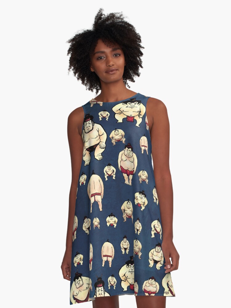 Thumbnail 1 of 4, A-Line Dress, Sumo Time designed and sold by strangethingsA.
