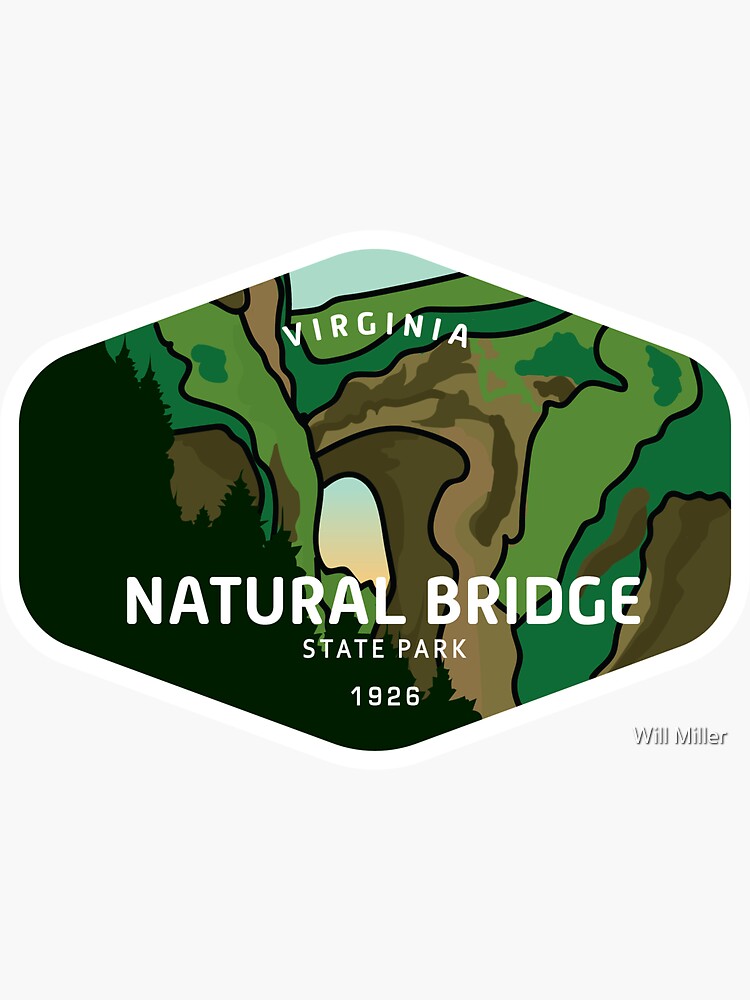 "Natural Bridge State Park" Sticker for Sale by millerwe Redbubble