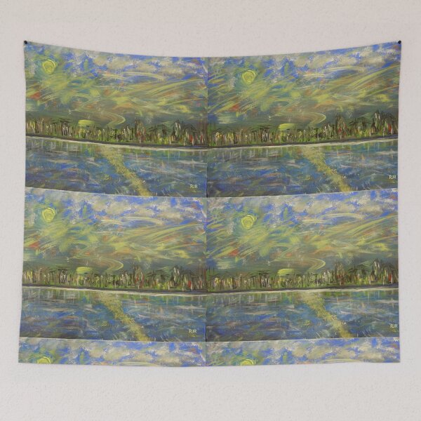 Item preview, "Village Near The Sea" designed and sold by Robert Regenold's Art Shop.