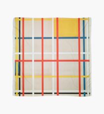 Mondrian Minimalist Painting Scarf