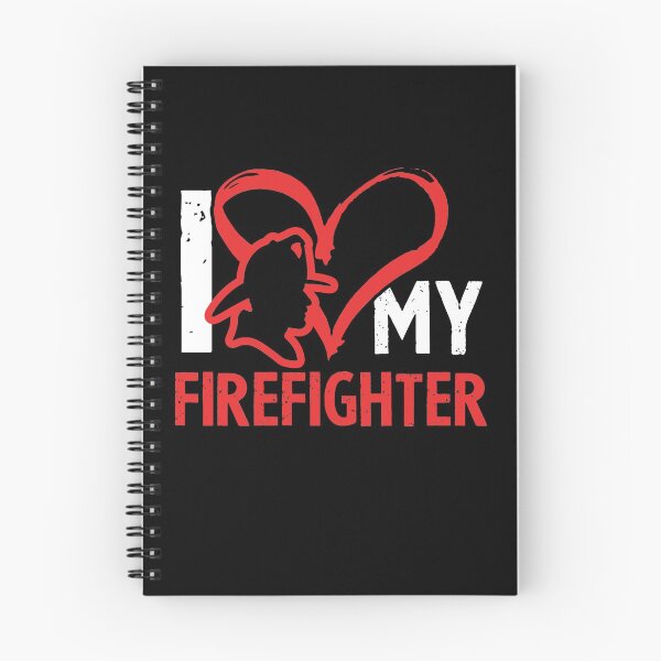 Item preview, I Love My Firefighter Fire Wife Love Heart Fireman designed and sold by superteesunltd.