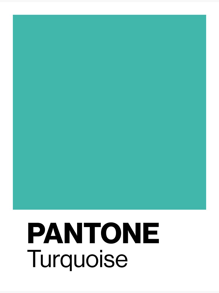 "Pantone Turquoise Color of the year 2010" Sticker by Chloé Fortin Côté Redbubble