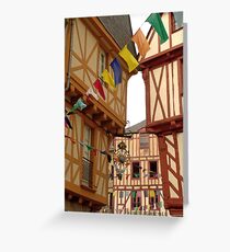 Houses in Vannes Greeting Card