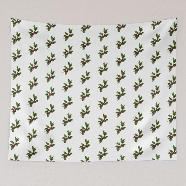 Item preview, Vintage holly pattern designed and sold by LittleBettyMakes.