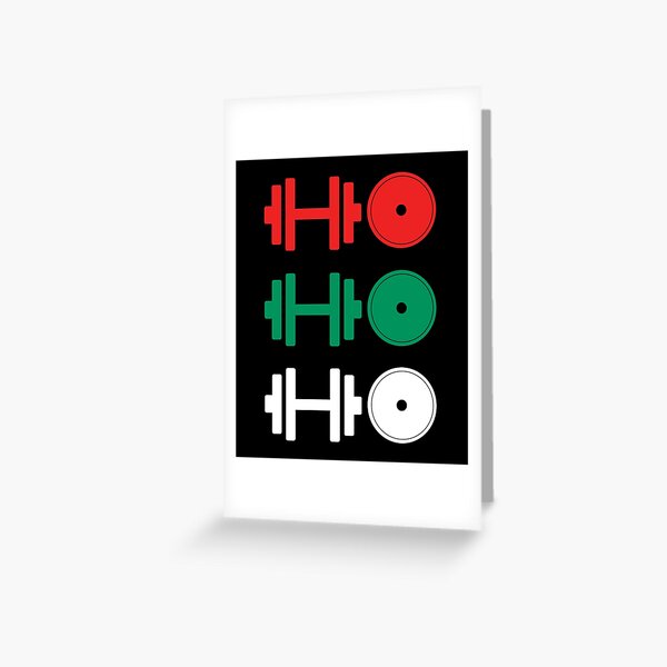 Item preview, Ho Ho Ho! Dumbbell and Weight Plate designed and sold by ReedMyLips.