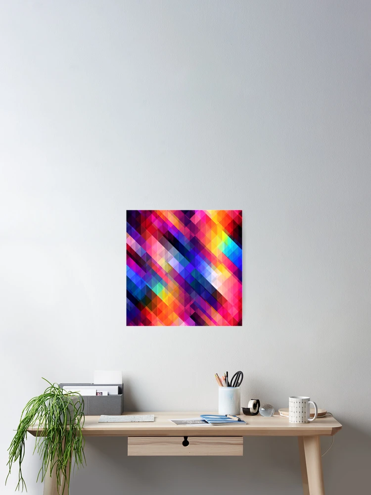 Thumbnail 2 of 3, Poster, Geometric Print designed and sold by VibrantDesign.
