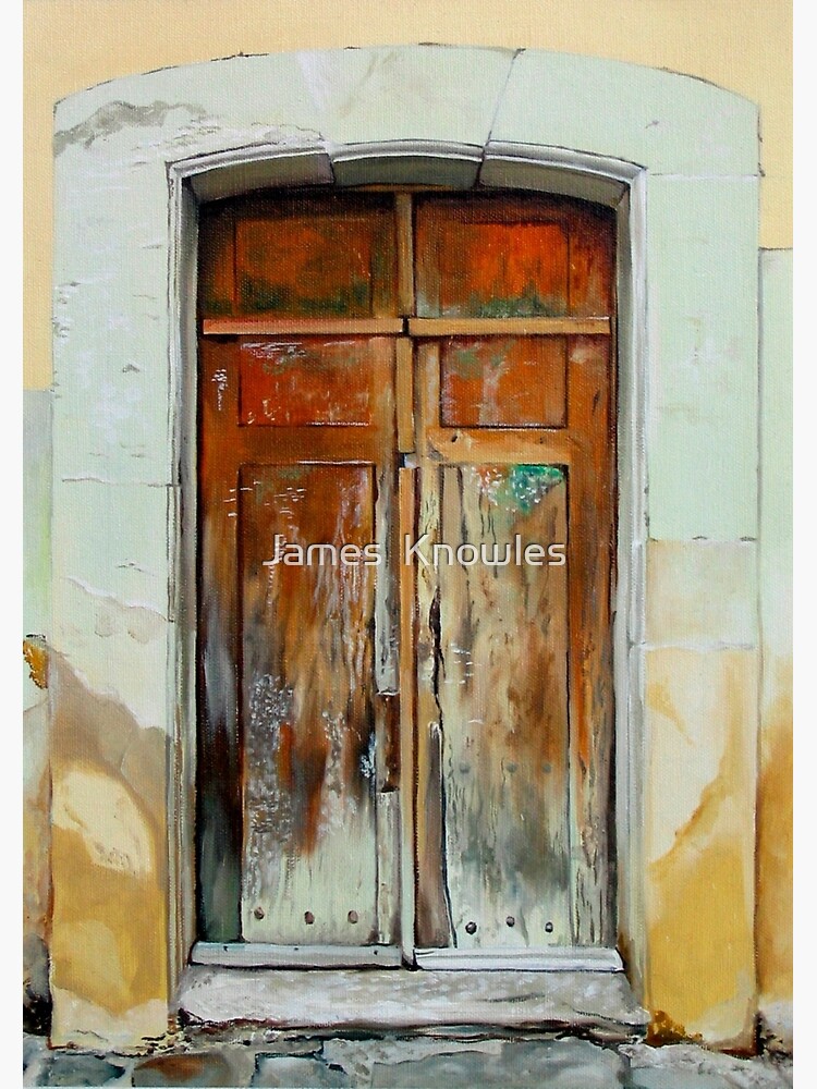 Thumbnail 3 of 3, Journal, "Puerta Cafe" - oil painting of an old Mexican door designed and sold by jknowles.