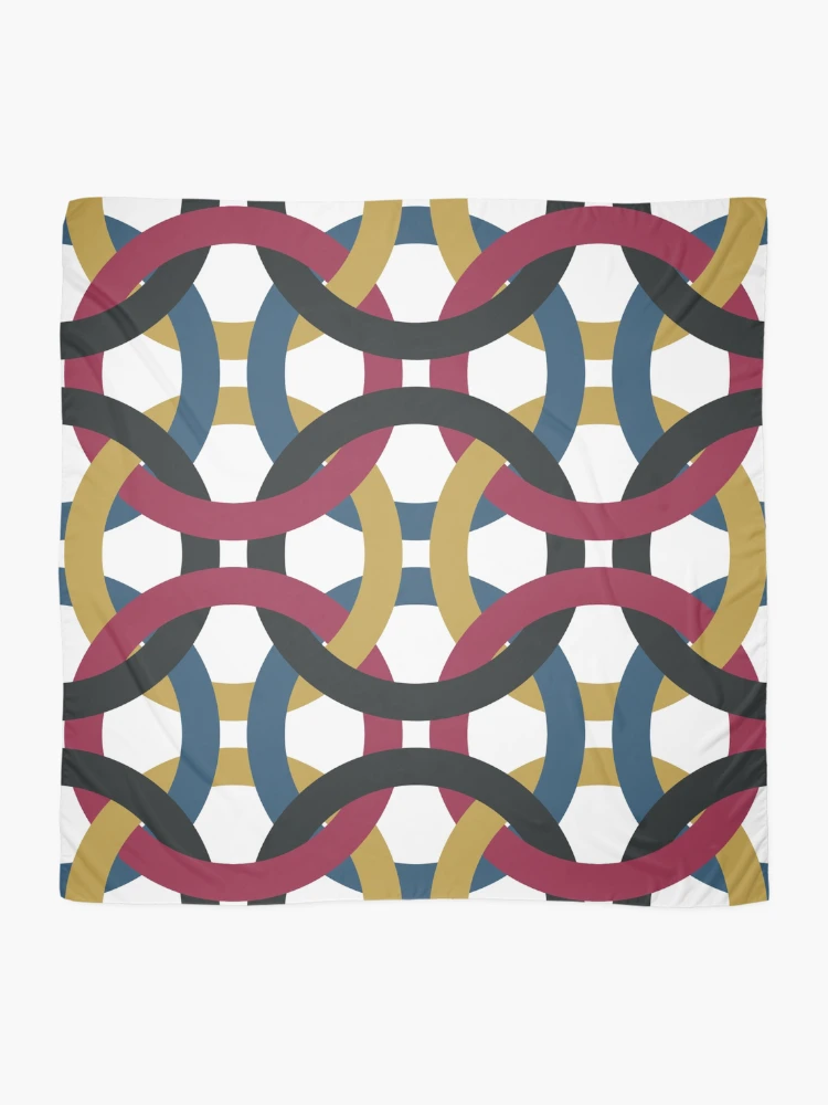 Thumbnail 2 of 3, Scarf, Retro Pattern designed and sold by VibrantDesign.
