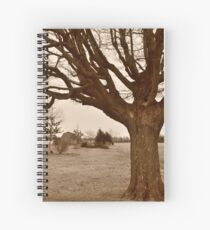 Tree-framed farm scene Spiralblock