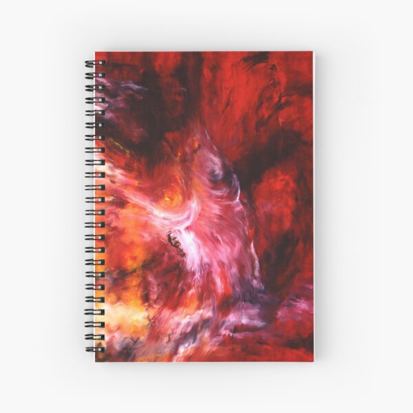 "The Dance" - abstract oil painting impression of human life energy Spiral Notebook