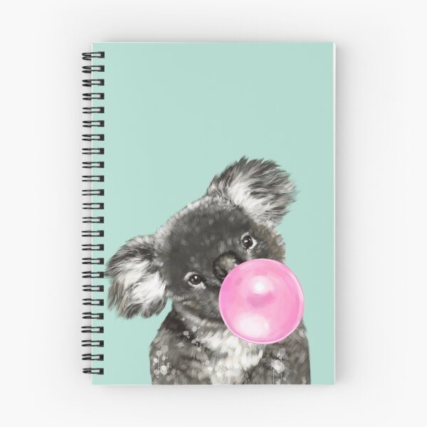 Item preview, Playful Koala Bear with Bubble Gum in Green designed and sold by bignosework.