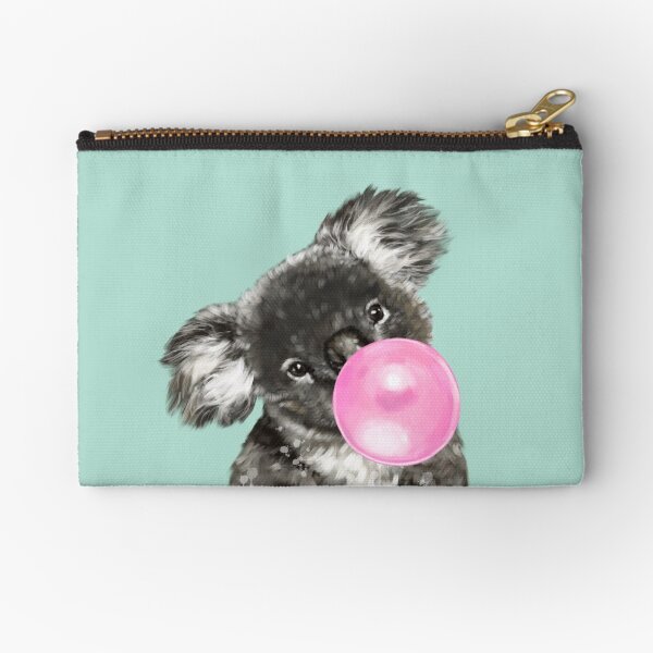 Item preview, Playful Koala Bear with Bubble Gum in Green designed and sold by bignosework.