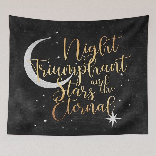 Item preview, Night and Stars - Black designed and sold by The Bookish And Co.
