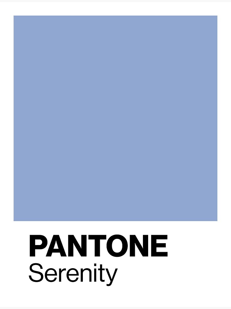 Pantone Serenity - Color of the year 2016 Photographic Print by Chloé  Fortin Côté