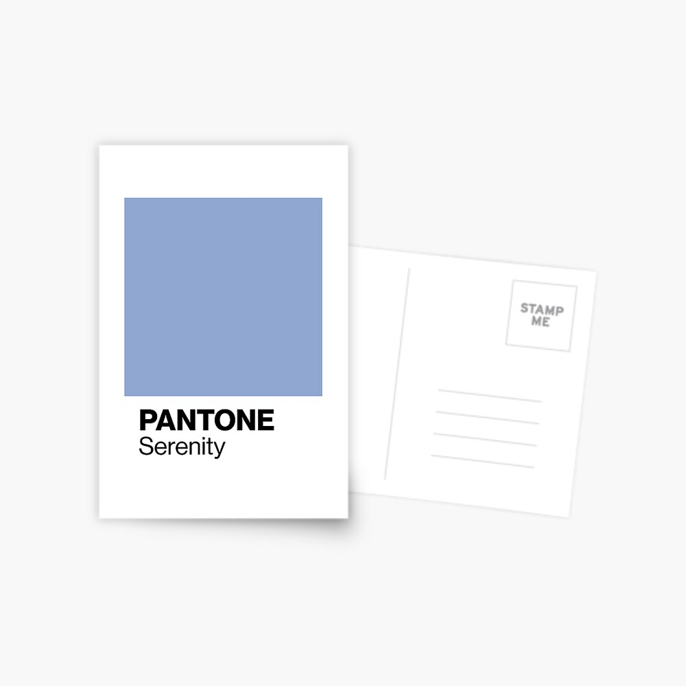 Pantone - Serenity Postcard for Sale by LucyRicardo