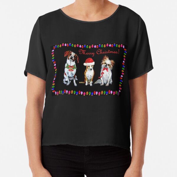 Christmas Trio Chiffon Top
