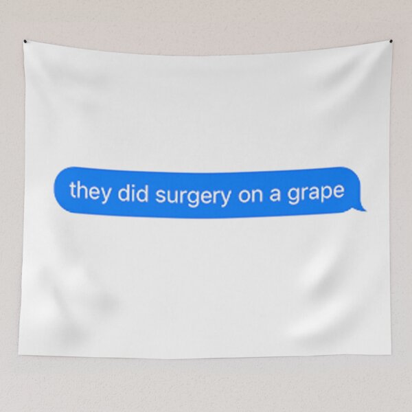 Item preview, they did surgery on a grape meme imessage designed and sold by RachelTintedRed.