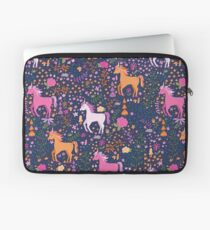 Unicorns in the Flower Garden Laptop Sleeve