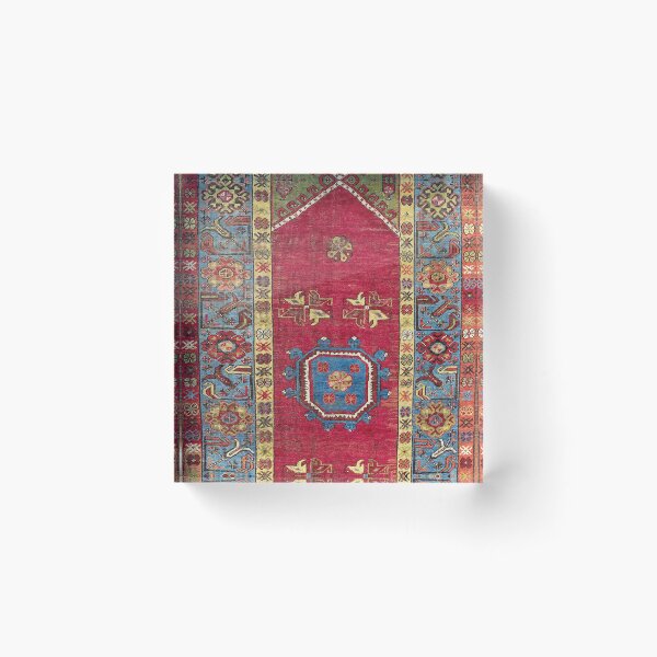 Item preview, Ladik  Antique Turkish Village Niche Carpet designed and sold by Vicky Brago-Mitchell®.