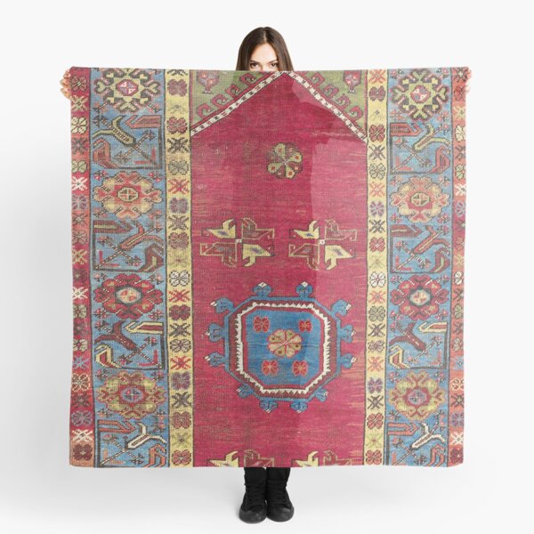 Item preview, Ladik Antique Turkish Village Niche Carpet designed and sold by Vicky Brago-Mitchell®.