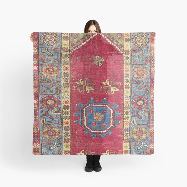 Item preview, Ladik Antique Turkish Village Niche Carpet designed and sold by Vicky Brago-Mitchell®.
