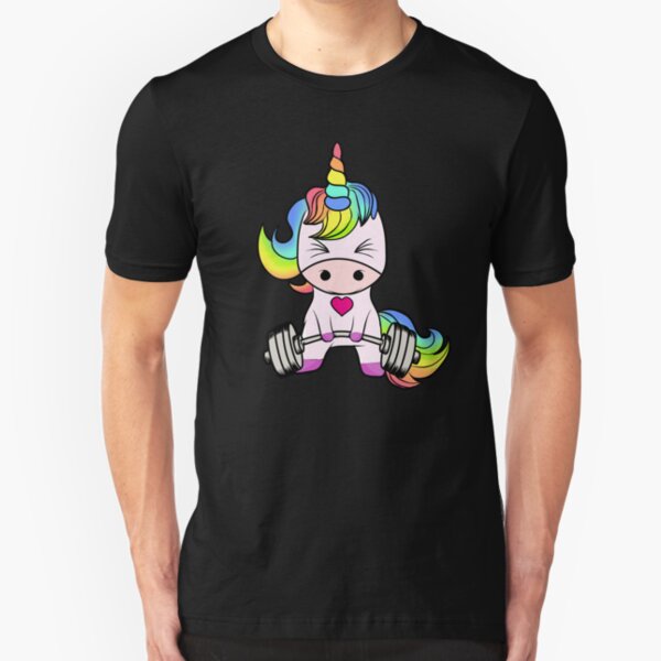 Unicorn Weightlifting Slim Fit T-Shirt