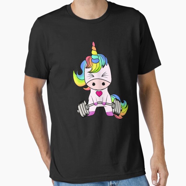 Vista previa del artículo con la obra «Levantamiento de pesas unicornio», diseñado y vendido por designeclipse.