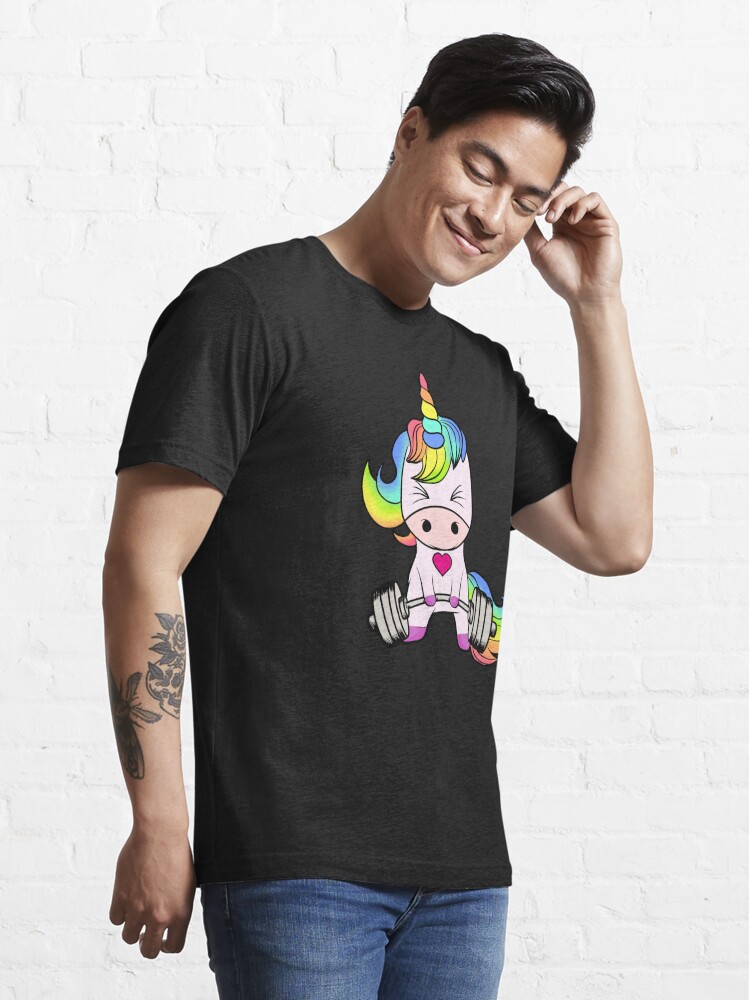 Unicorn weightlifting sale t shirt