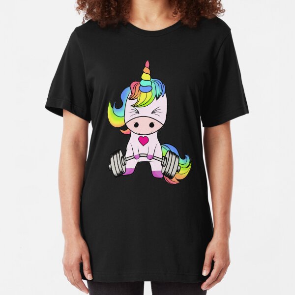 Unicorn Weightlifting Slim Fit T-Shirt