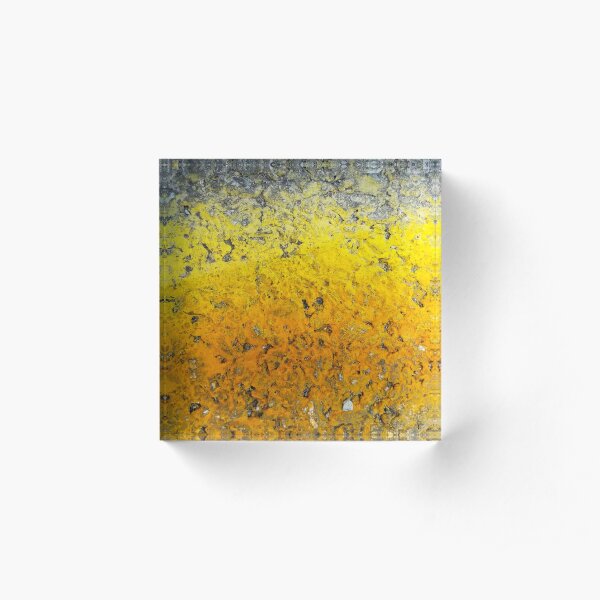 Orange and Yellow Bold Gradient Acrylic Block