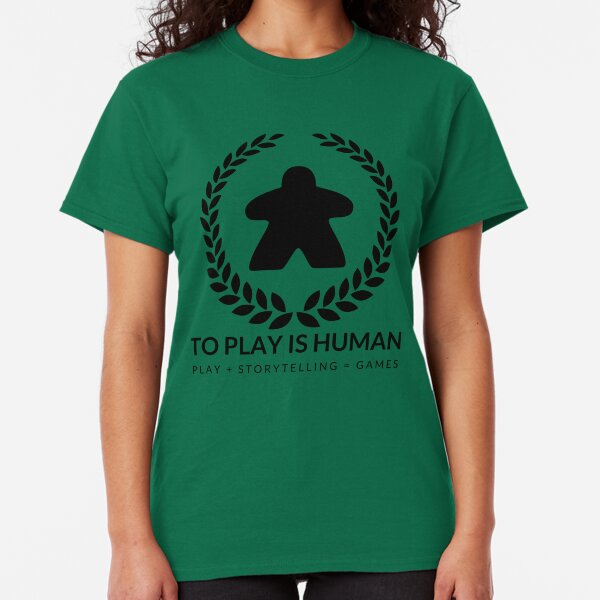 To Play Is Human (black & white) Classic T-Shirt