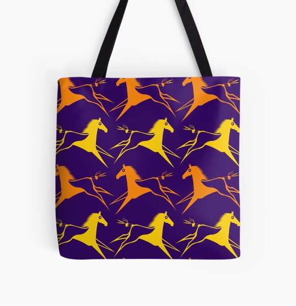 War Horse All Over Print Tote Bag