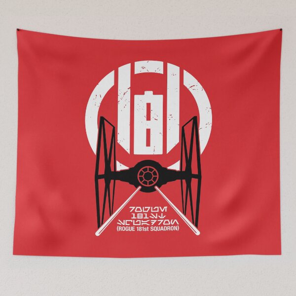 Item preview, Rogue 181st Squadron – TIE Fighter (on red) designed and sold by DS-181-3.