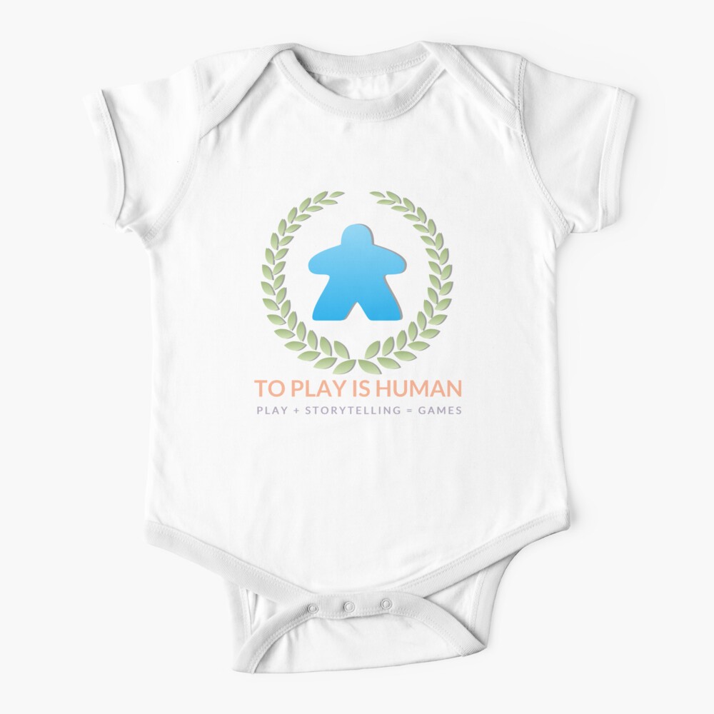 To Play Is Human Full Logo Title line Baby One Piece By Toplayishuman Redbubble