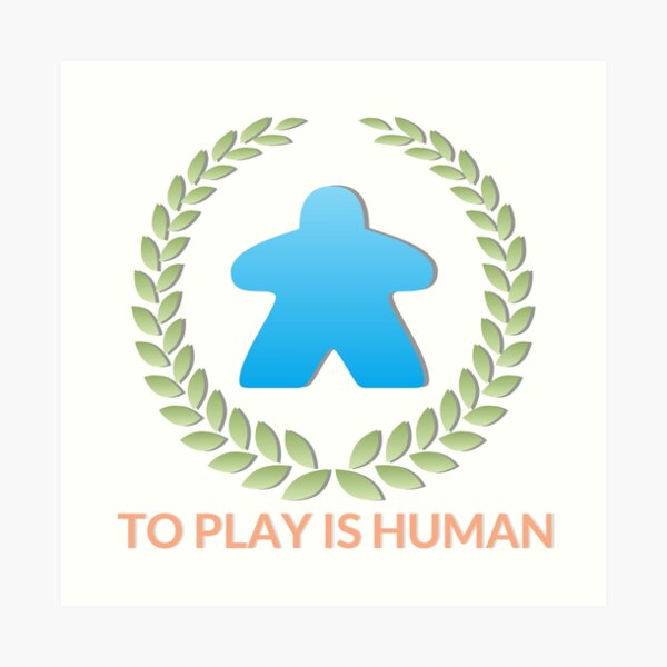 To Play Is Human (Icon TItle) Art Print
