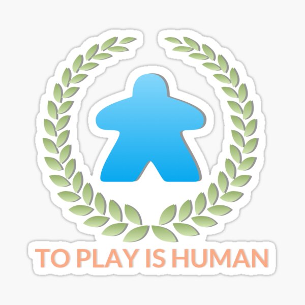 To Play Is Human (Icon TItle) Sticker