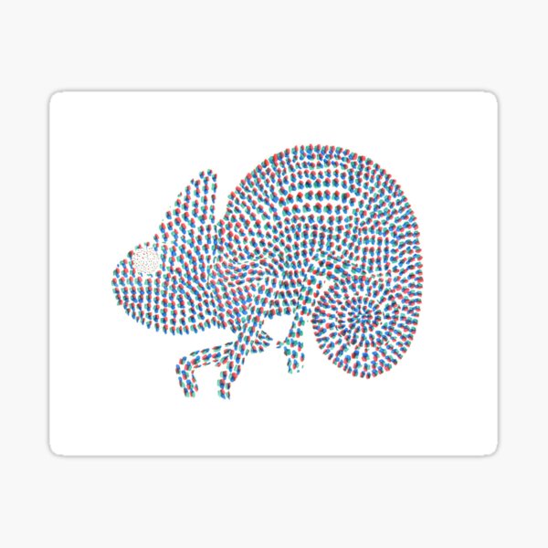 RGB Chameleon Sticker