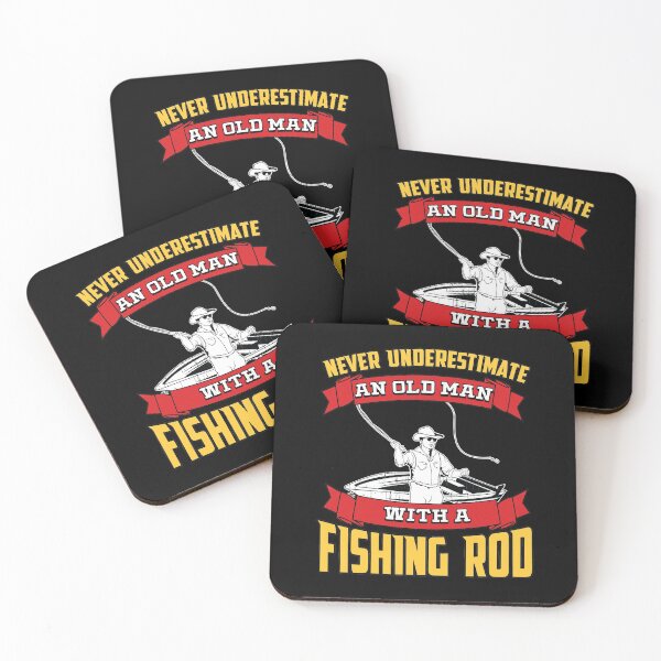 Item preview, Never Underestimate An Old Man With A Fishing Rod designed and sold by teesaurus.
