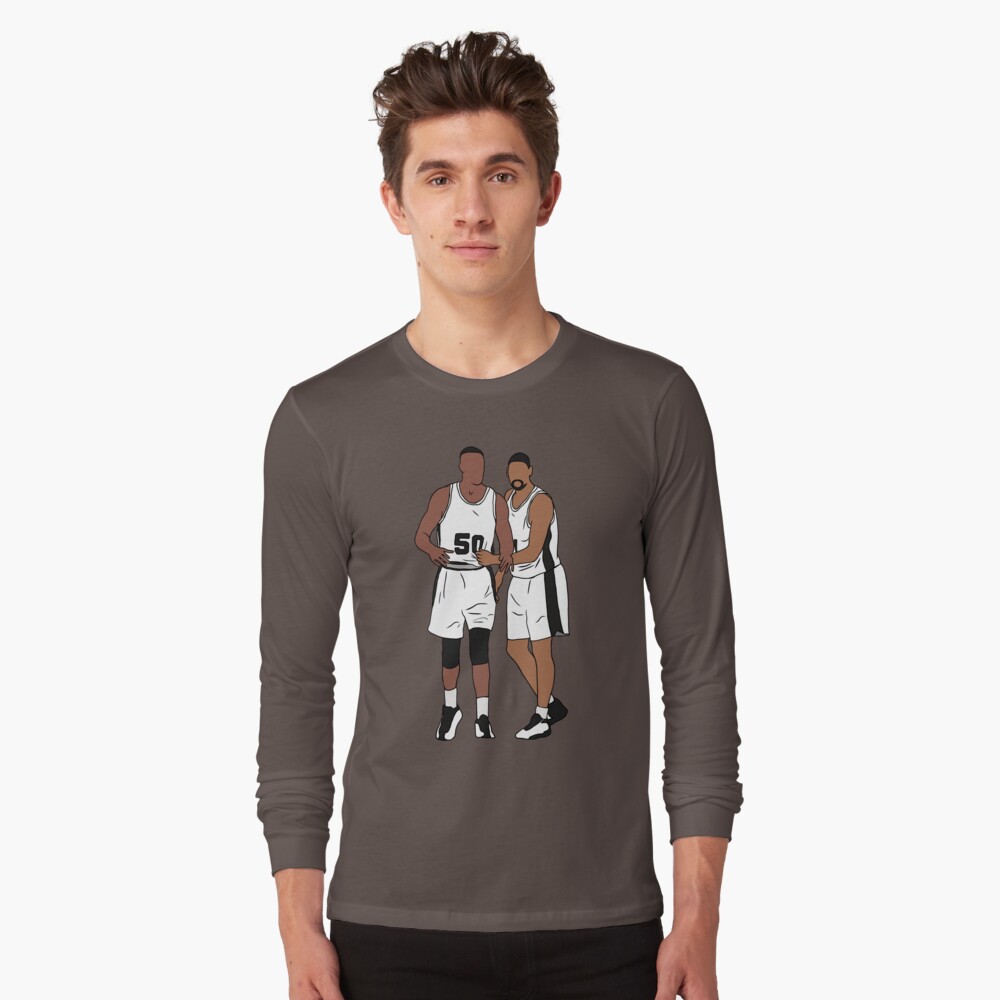 David Robinson And Tim Duncan Essential T-Shirt for Sale by RatTrapTees