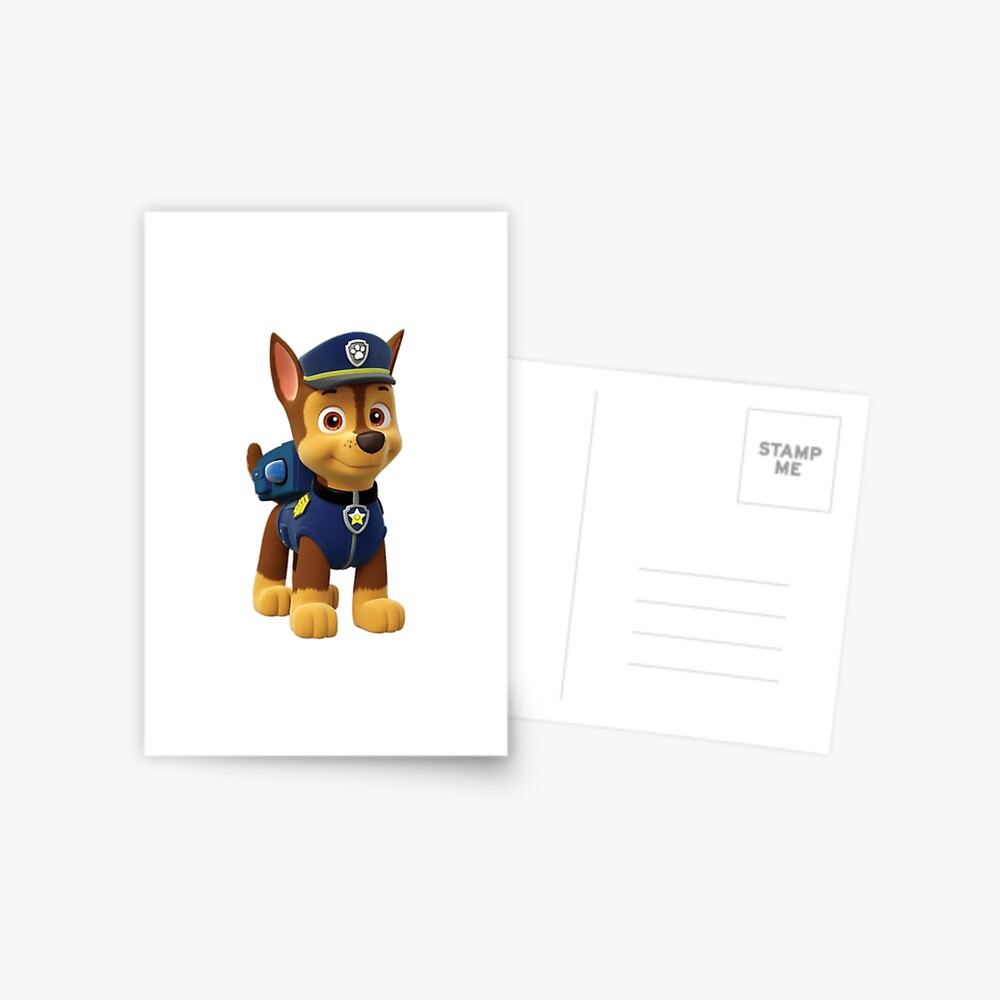 paw patrol chase Postcard for Sale by hnguyen22