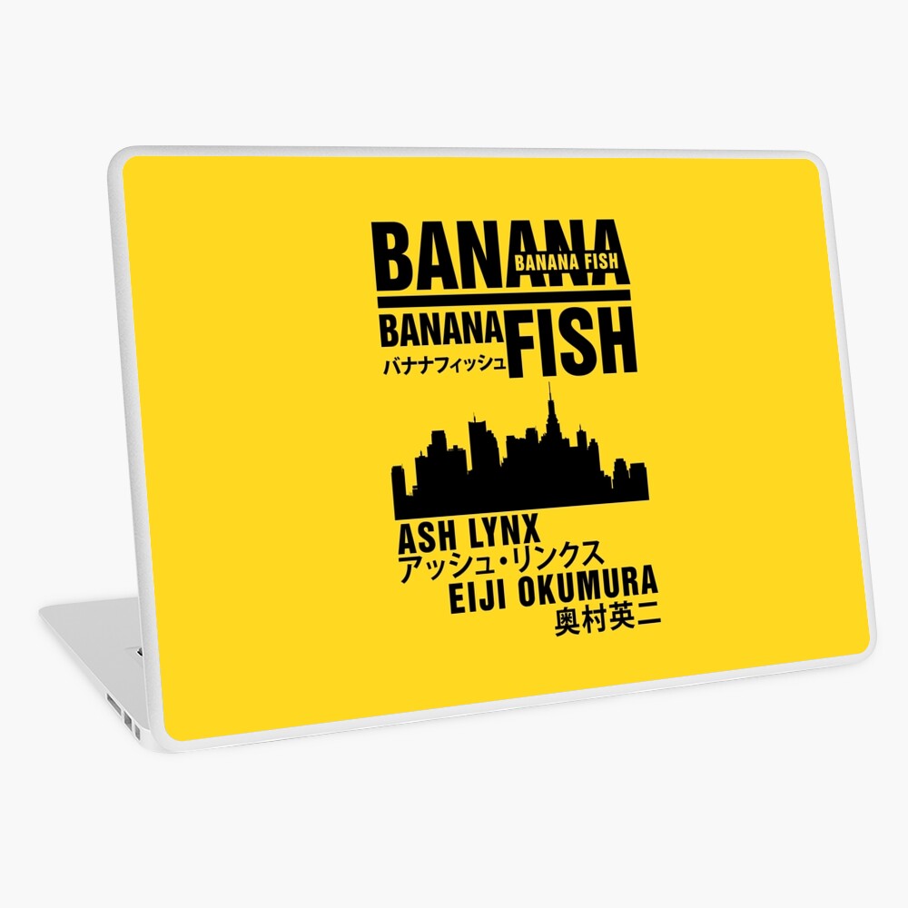 Banana Fish Laptop Skin By Hazelsolomon Redbubble