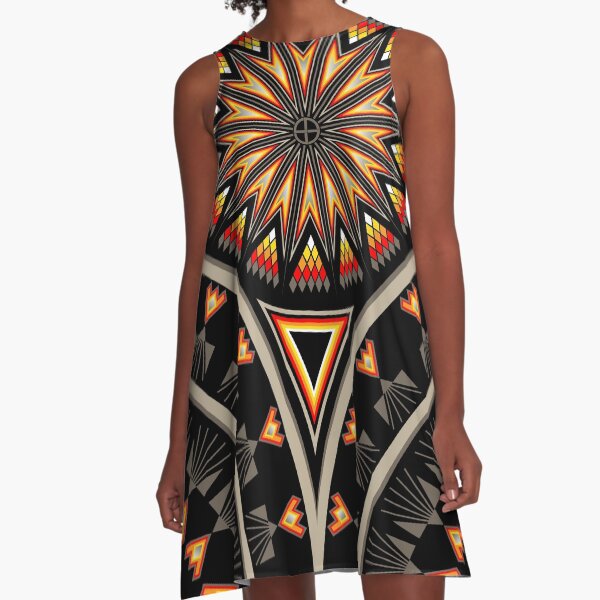 Fire Keeper (Black) A-Line Dress