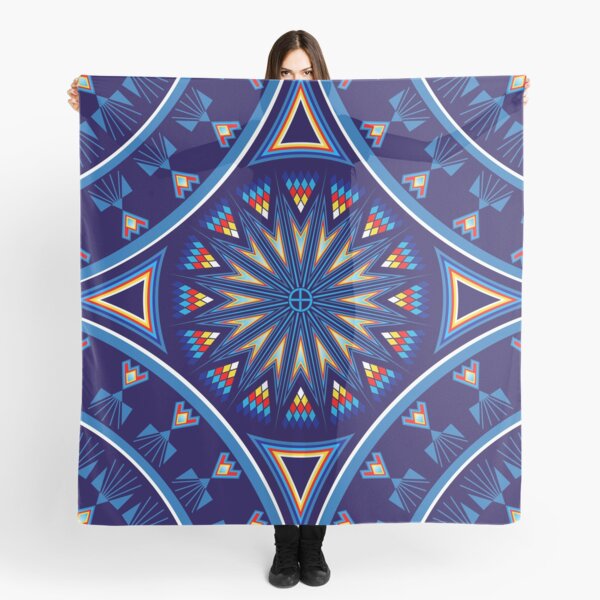 Fire Spirit Blue Scarf