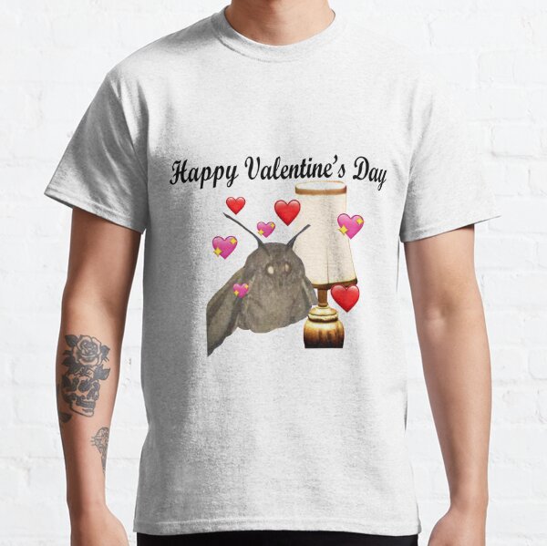  Valentine's Day Moth and Lamp  Classic T-Shirt